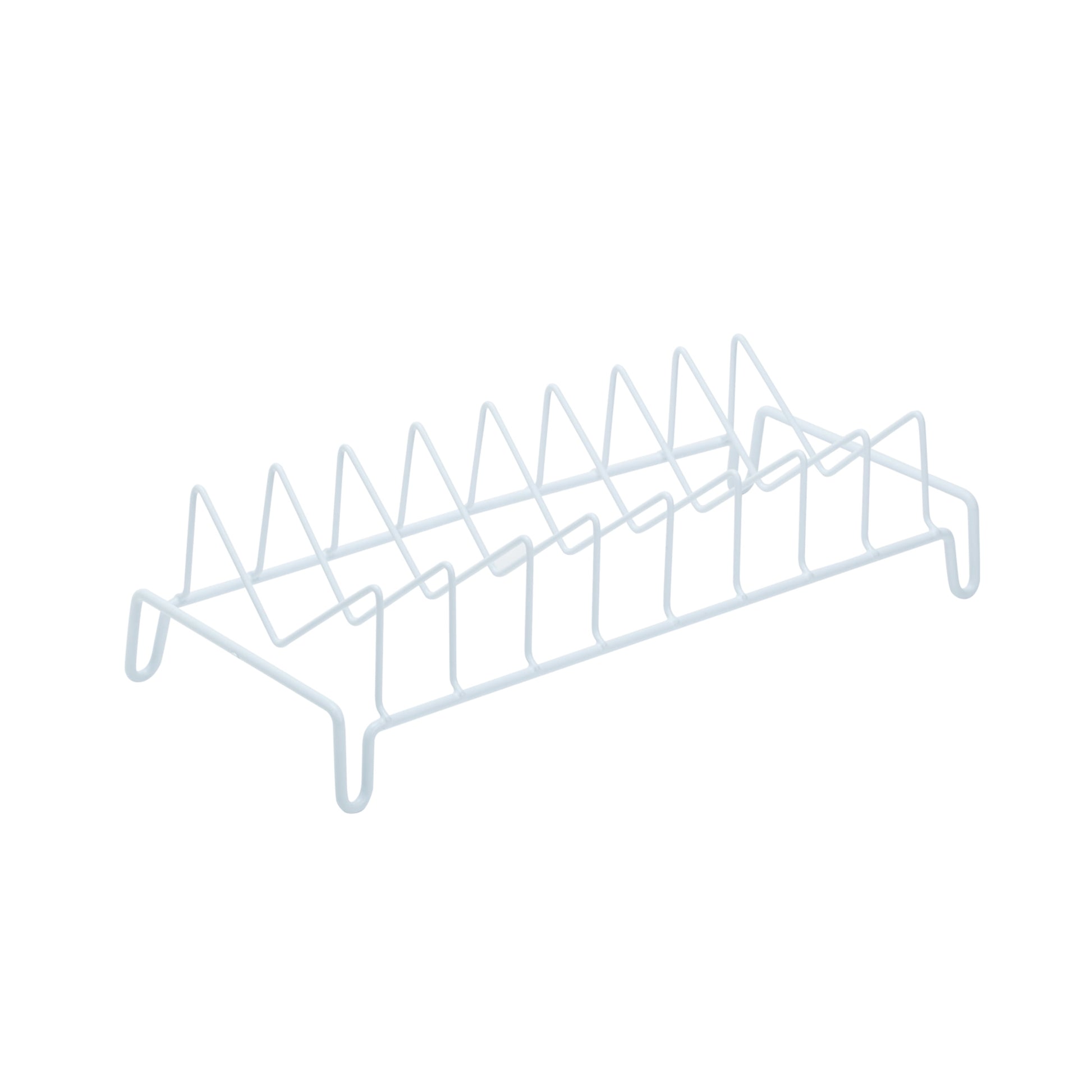 Kitchen Details Lid Organizer, White (Dimensions: 13.9 x 6.6 x 5.5 inch)